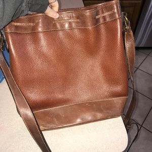 Brown cross body purse